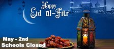 Eid al-Fitr, schools closed